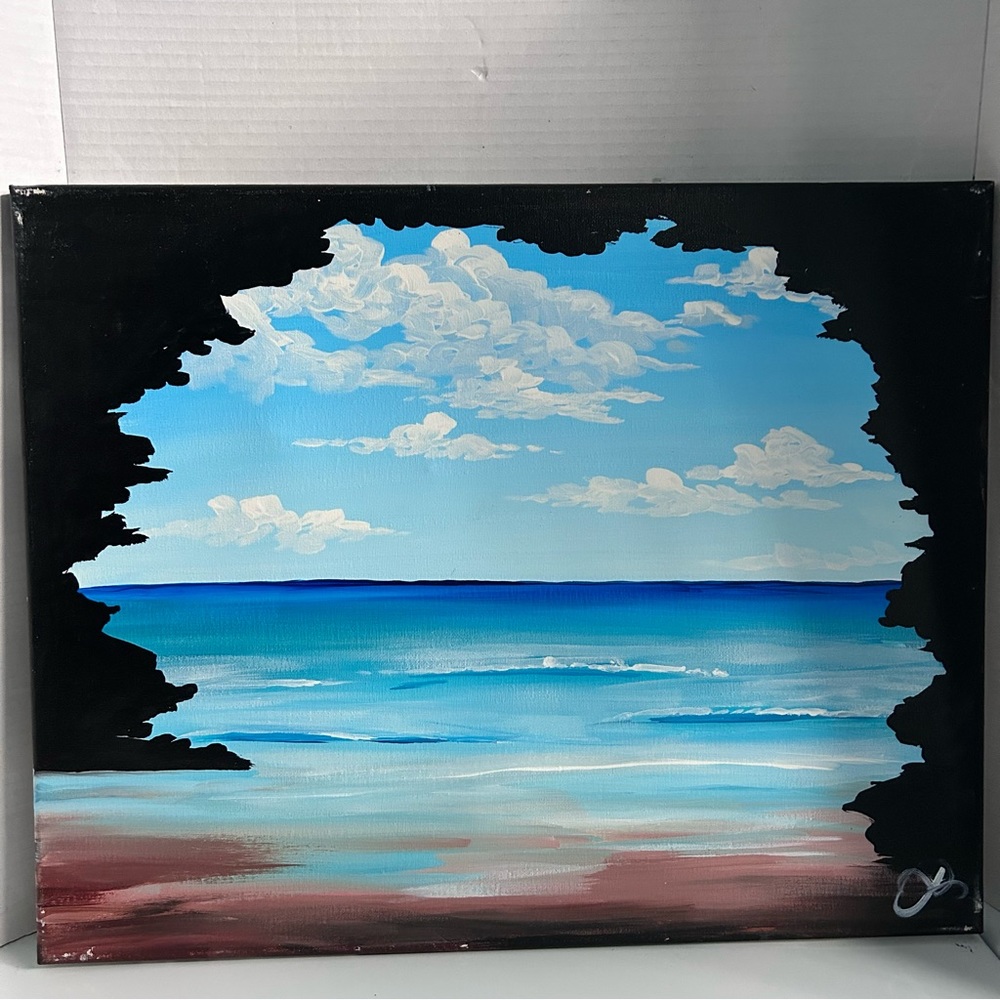 Original acrylic painting on canvas 16” x 20” - seascape